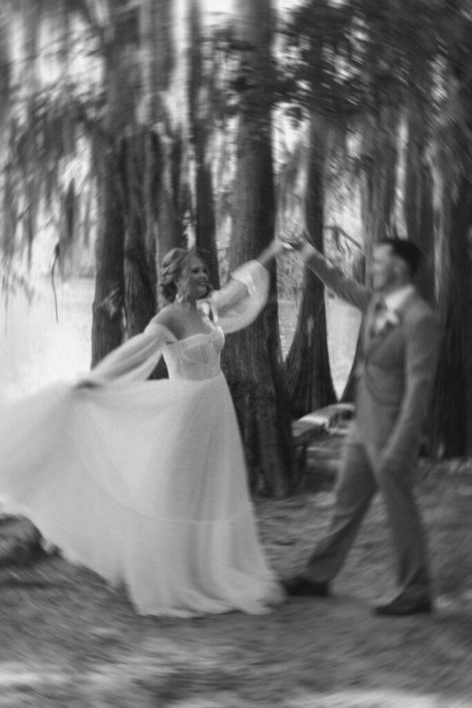 motion blurry film wedding photographer