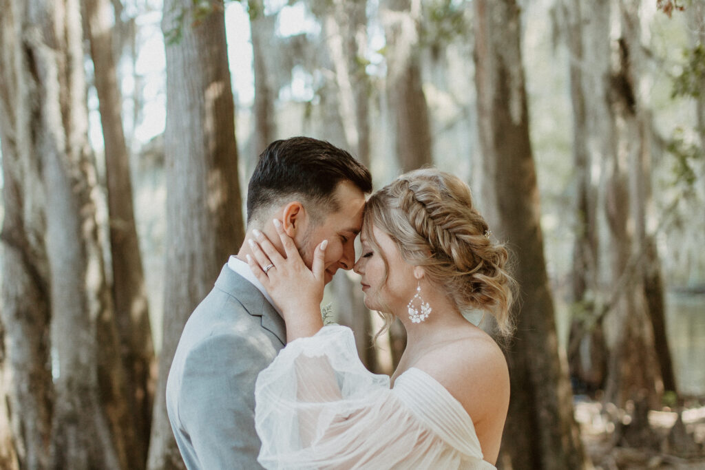 intimate forest elopement in east texas