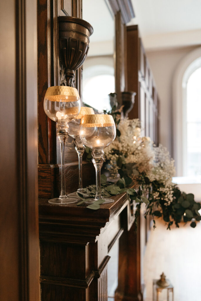 Ceremony details at the Halifax Club