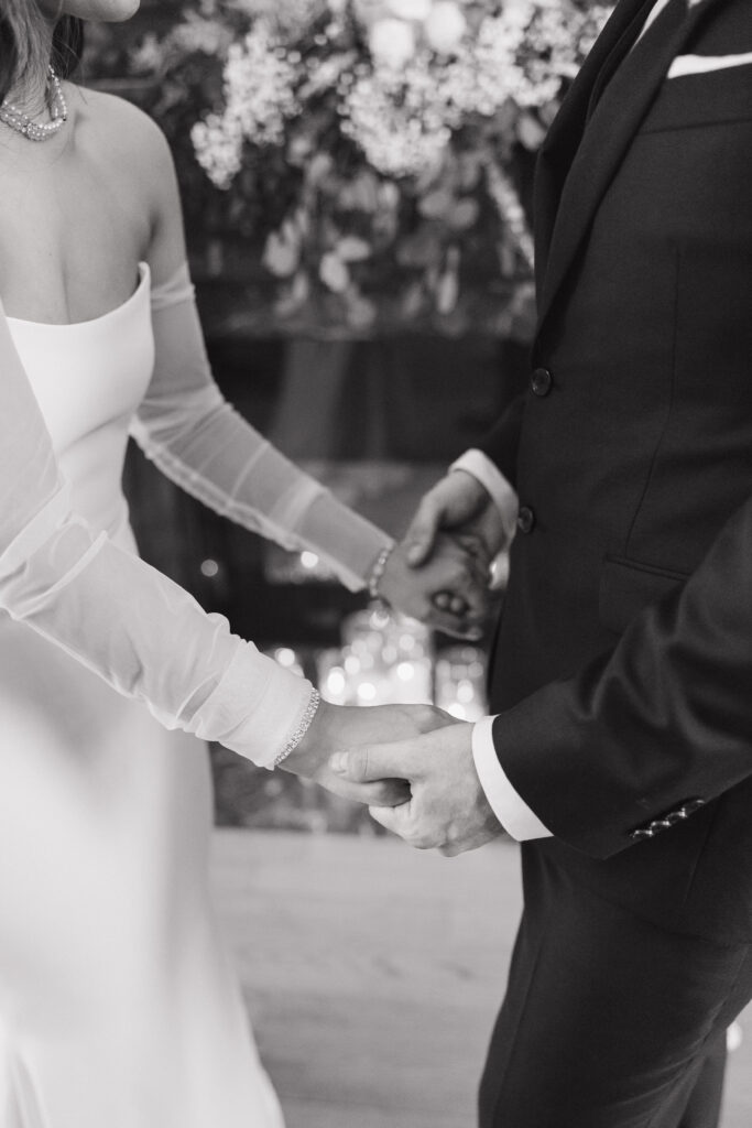 Wedding ceremony at the Halifax Club in Nova Scotia