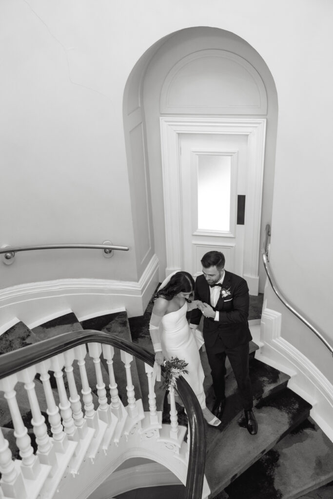 Grand staircase at the Halifax Club