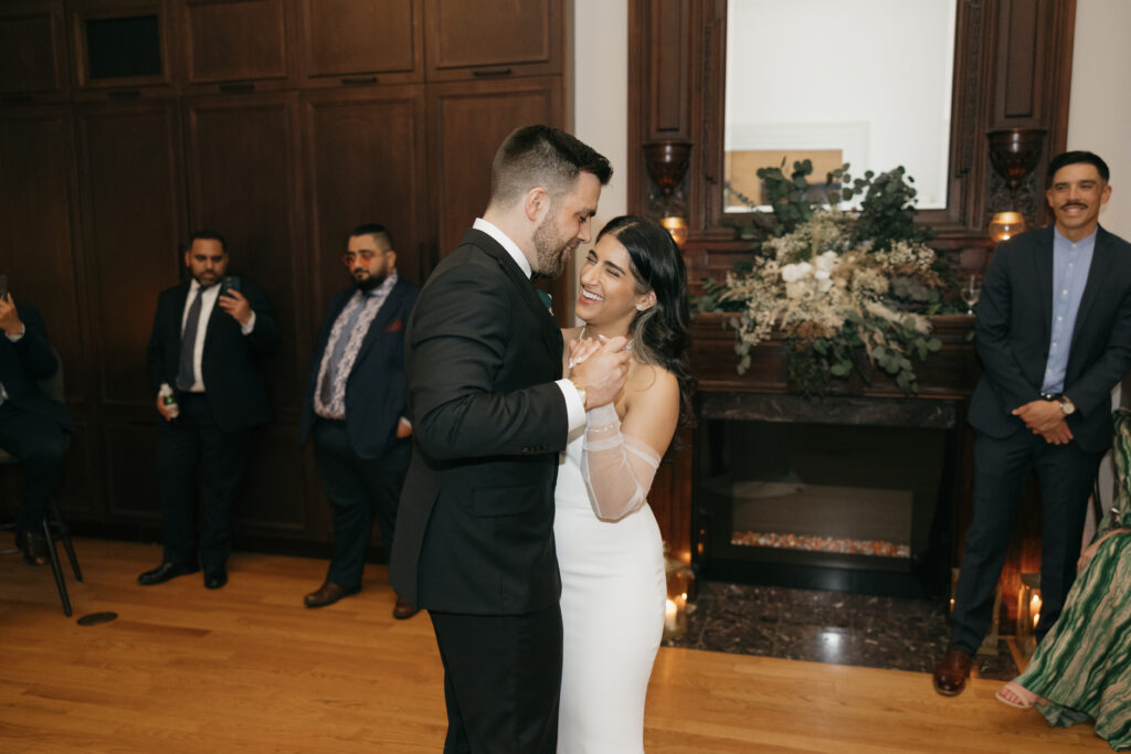 Bride and groom first dance at the Halifax Club